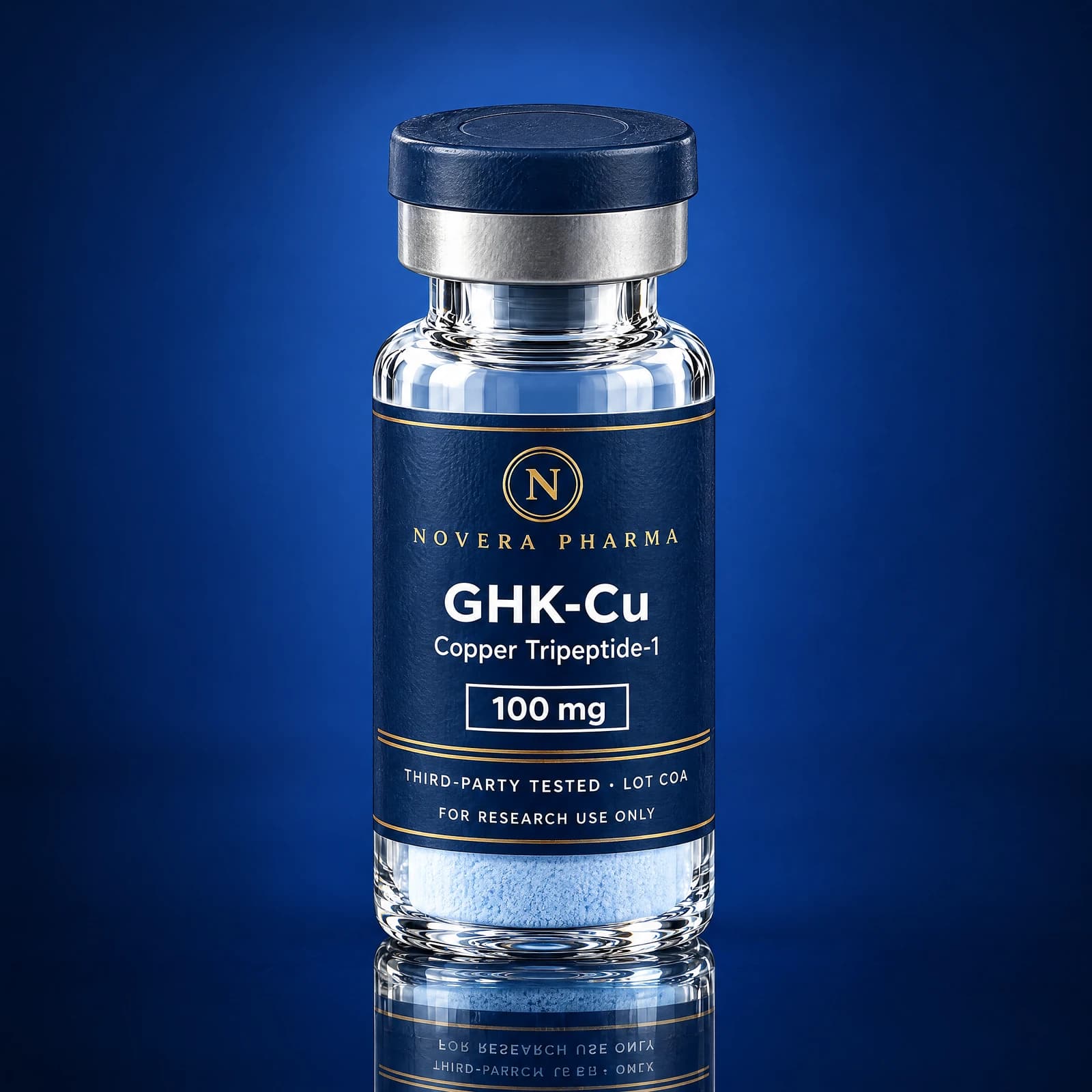 Flacon GHK-Cu Novera Pharma, vue de face